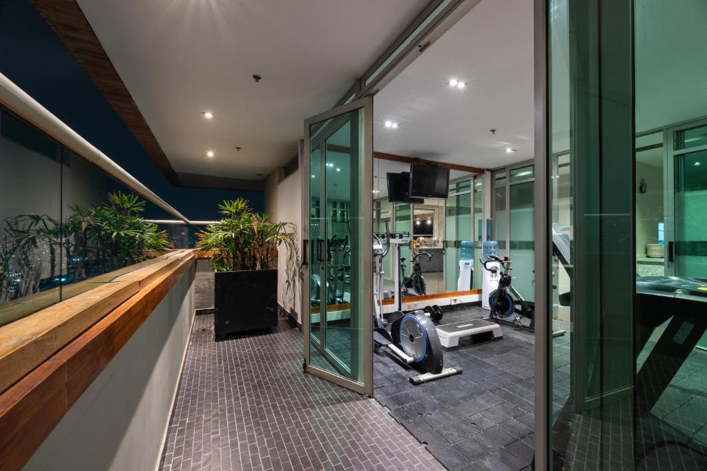 Fitness centrum a/nebo fitness zařízení v ubytování Hotel Holiday Inn Express & Suites Medellin by IHG