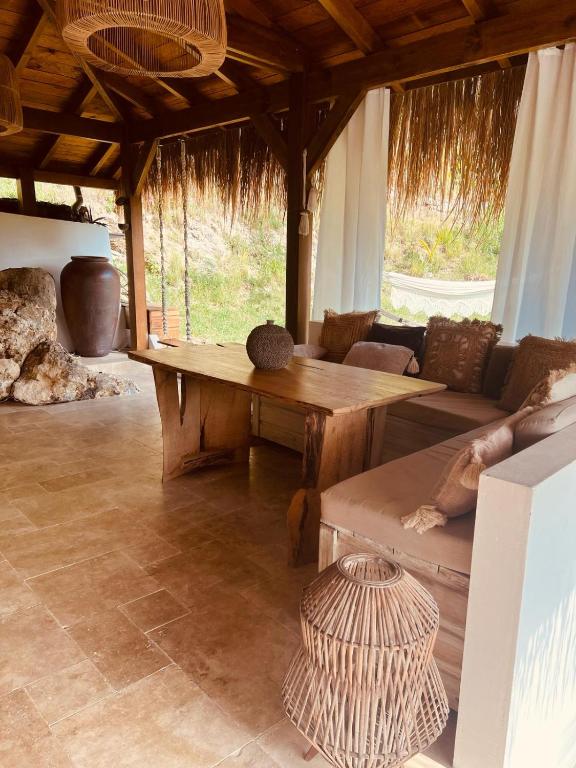 Posezení v ubytování Cocotier, élégant T3 avec jardin tropical