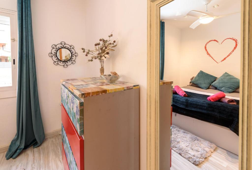 A bed or beds in a room at Apartamento Reisol
