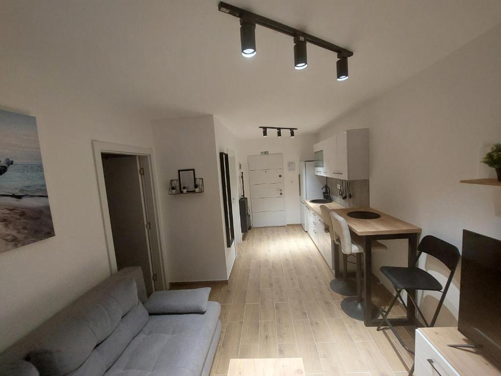 Een keuken of kitchenette bij Apartman Anna Srebrno jezero