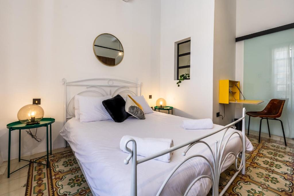 En eller flere senge i et v&aelig;relse p&aring; Charming &amp; elegant townhouse in central Malta