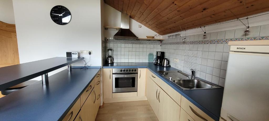 Kuchyň nebo kuchyňský kout v ubytování Edelweiss Appartment