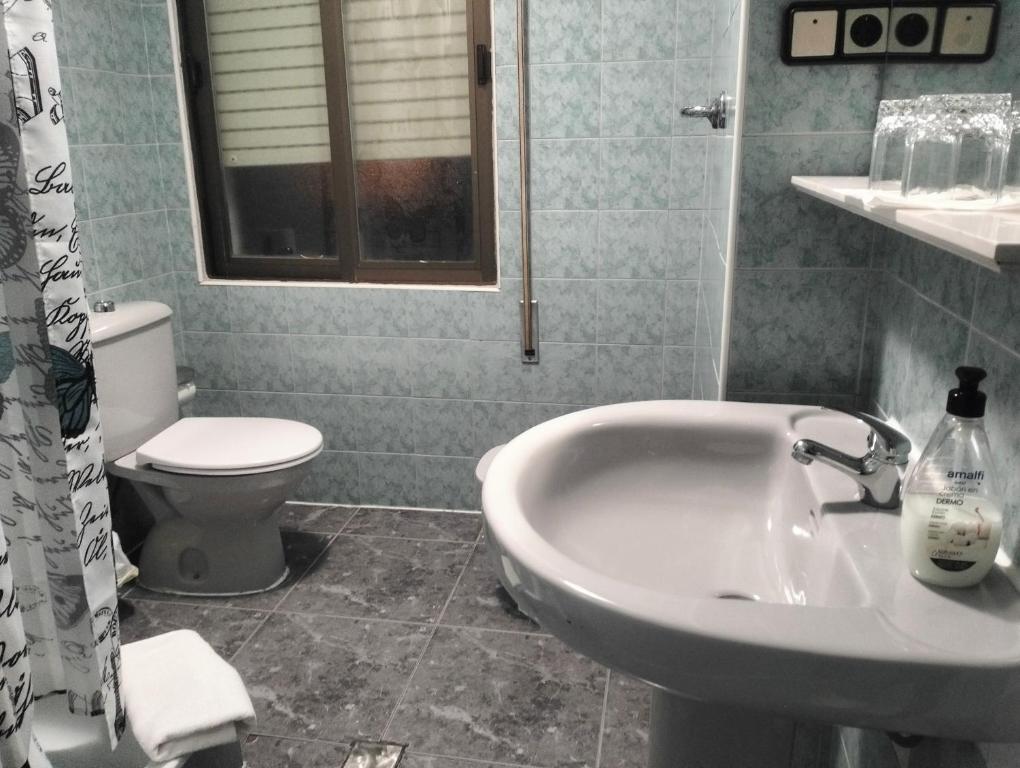 Koupelna v ubytování Hostal New York City