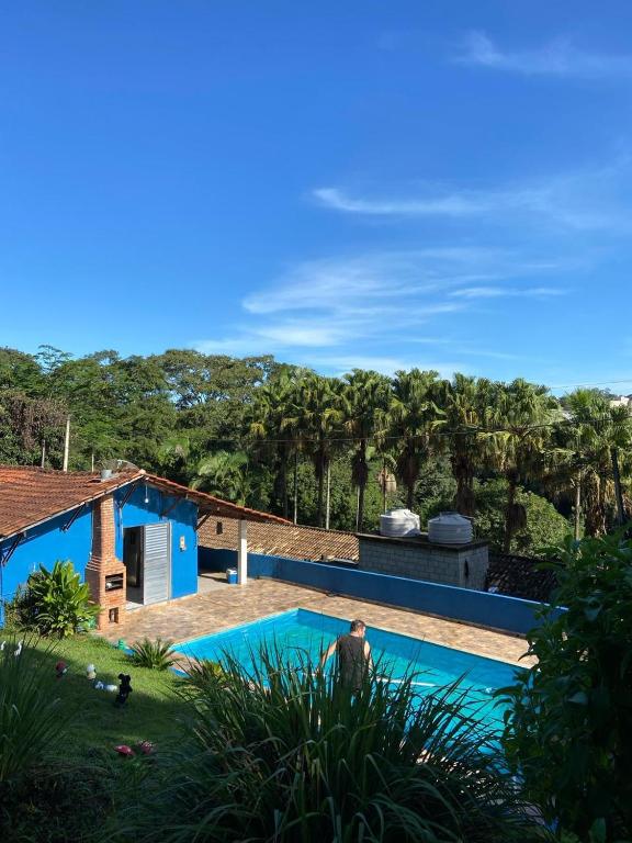 Utsikt över poolen vid Recanto do Bira eller i närheten