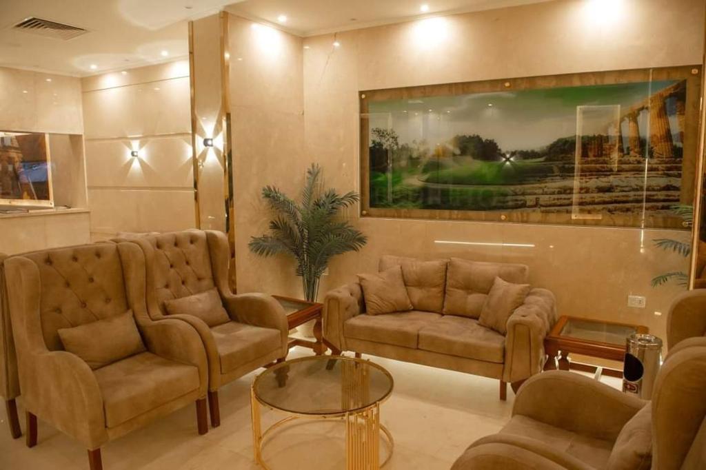 Posezení v ubytování Badr Hotel Assiut
