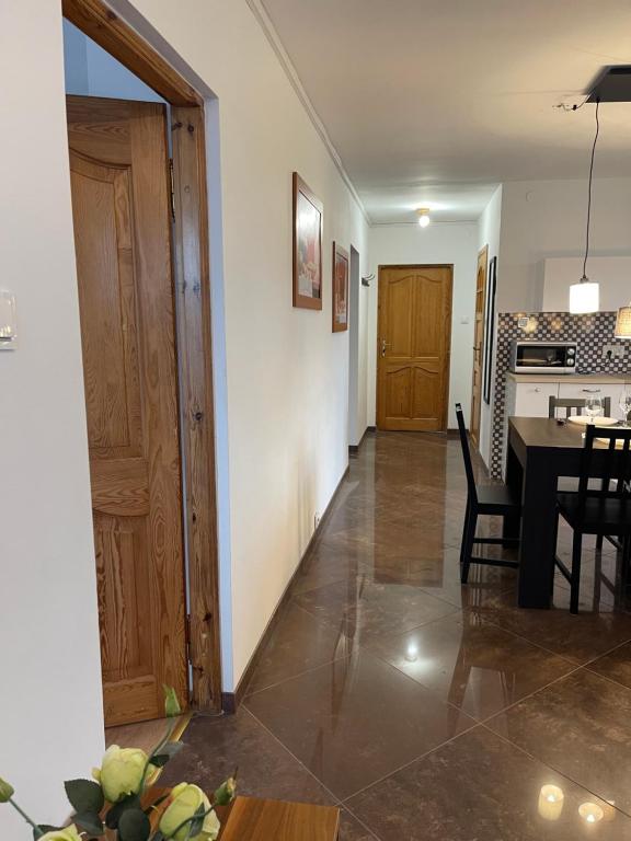Kuchyň nebo kuchyňský kout v ubytování Apartamenty Prima