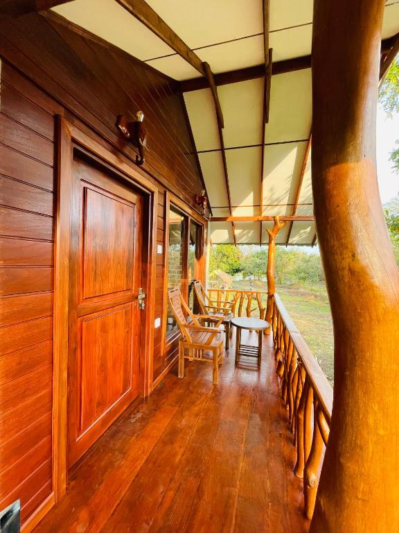 Balkón nebo terasa v ubytování Sungreen Cottage Sigiriya