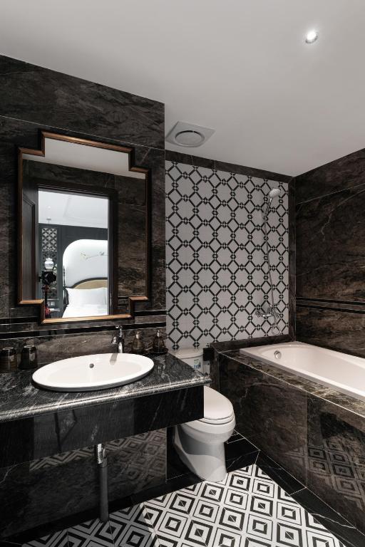 Koupelna v ubytování Eli Rina Hotel