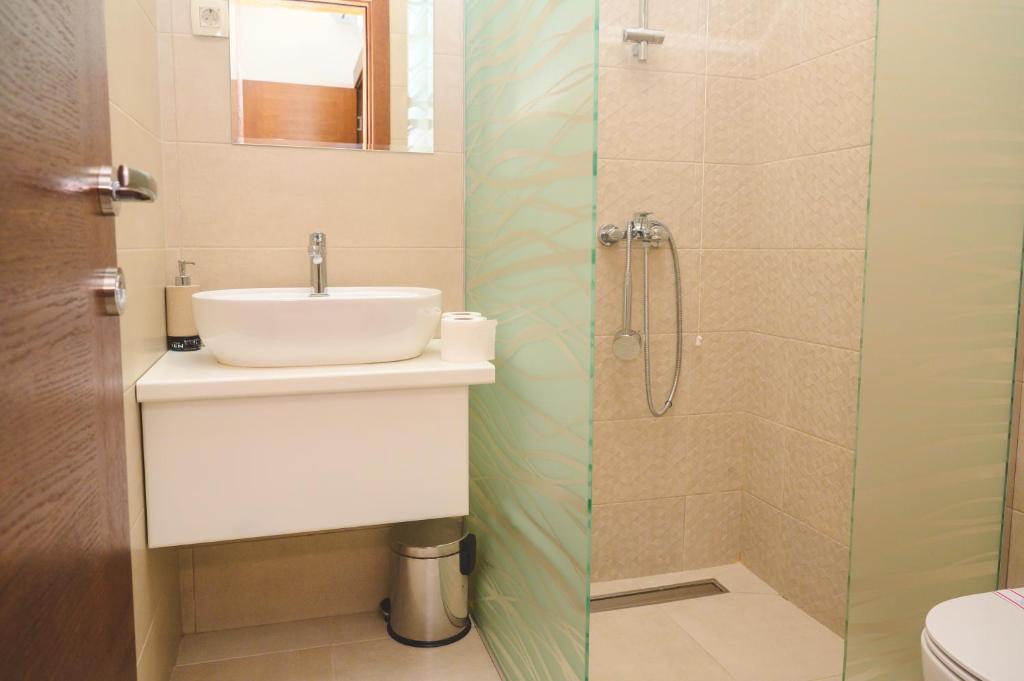 Koupelna v ubytování IPN ROOMs