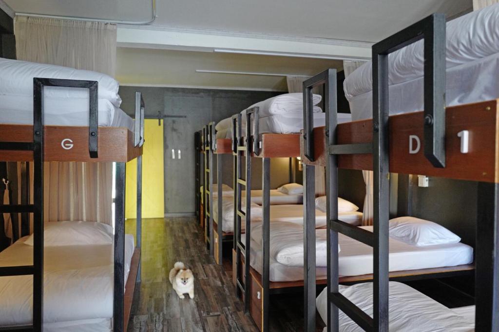 Postel nebo postele na pokoji v ubytování W168 hostel