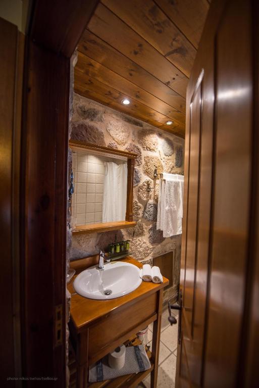 Koupelna v ubytování Guesthouse Laoula