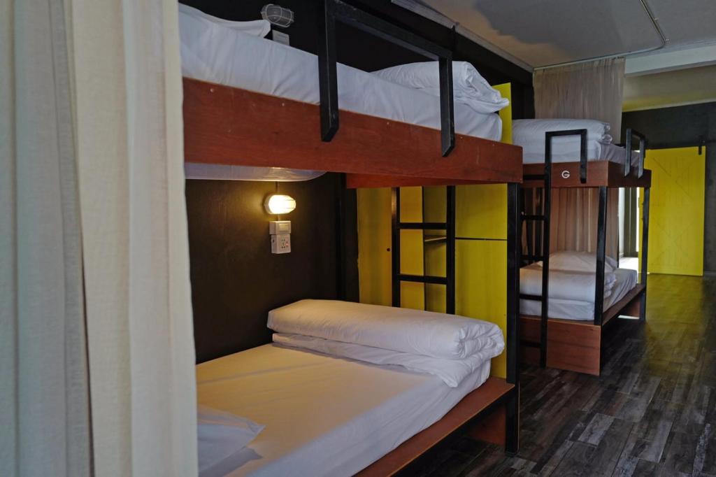 Postel nebo postele na pokoji v ubytování W168 hostel