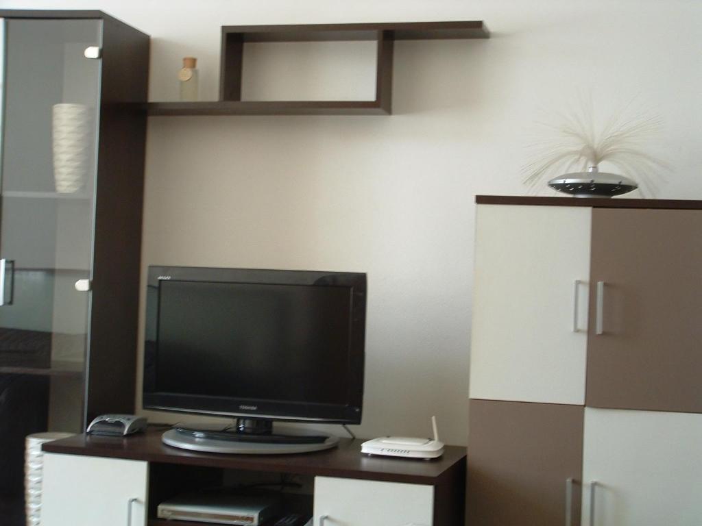 TV a/nebo společenská místnost v ubytování Nice Apartments Prague