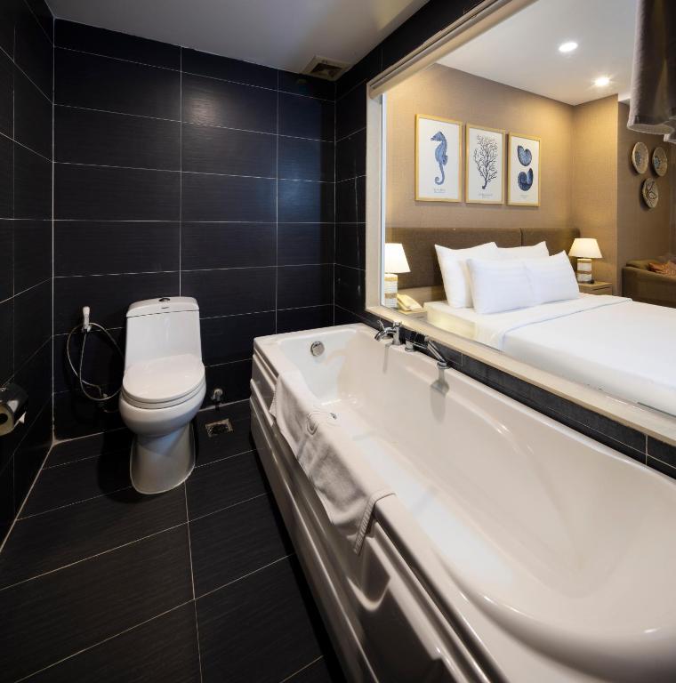 Koupelna v ubytování DB Hotel Nha Trang