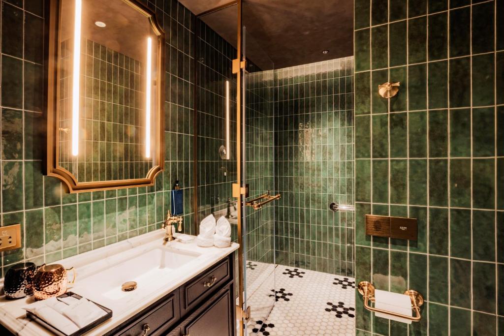 Koupelna v ubytování Hotel Central 新中央酒店