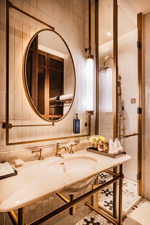 Koupelna v ubytování Hotel Central 新中央酒店