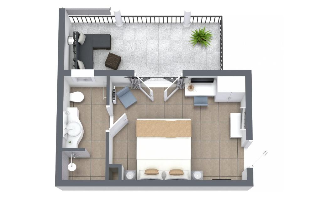 Půdorys ubytování MEMORY - Ferienapartments & Zimmer - Mediterraner Flair in der Rhön