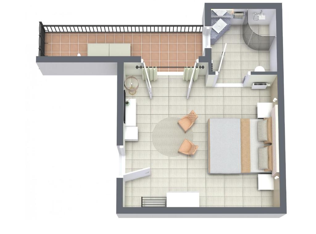 Půdorys ubytování MEMORY - Ferienapartments & Zimmer - Mediterraner Flair in der Rhön