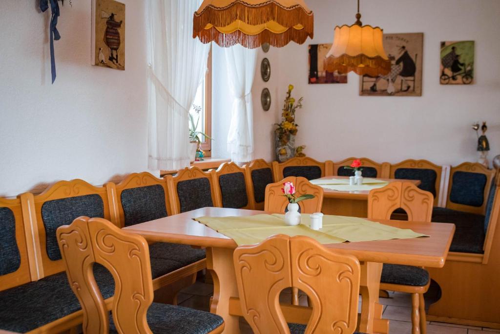 Restoran või mõni muu söögikoht majutusasutuses Gasthof Blankenberg