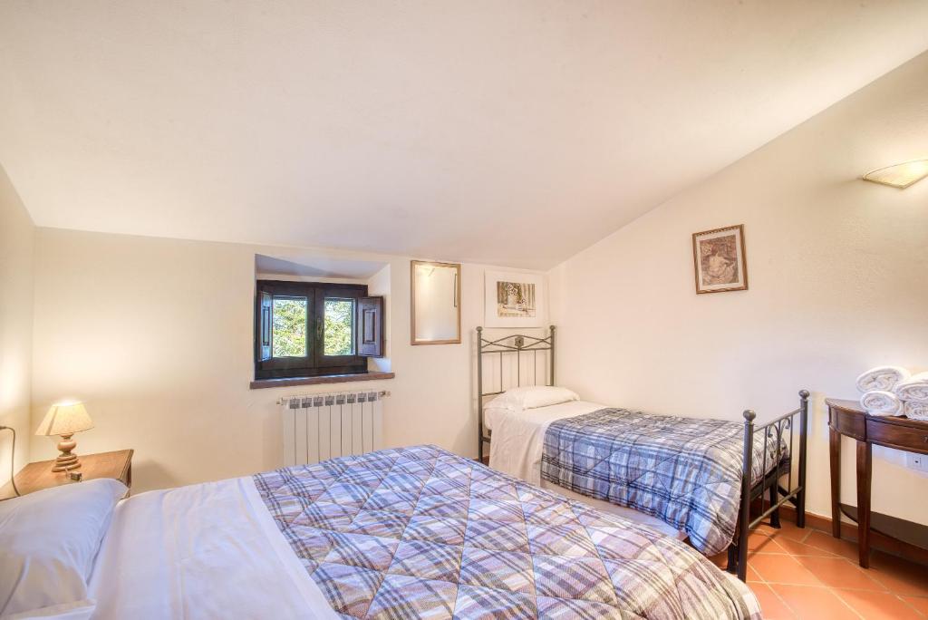 A bed or beds in a room at Magnolia ad Antico Casale '700