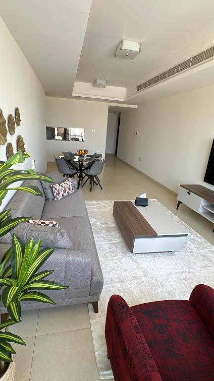 Posezení v ubytování Elegant 3-Bed room Sea-View