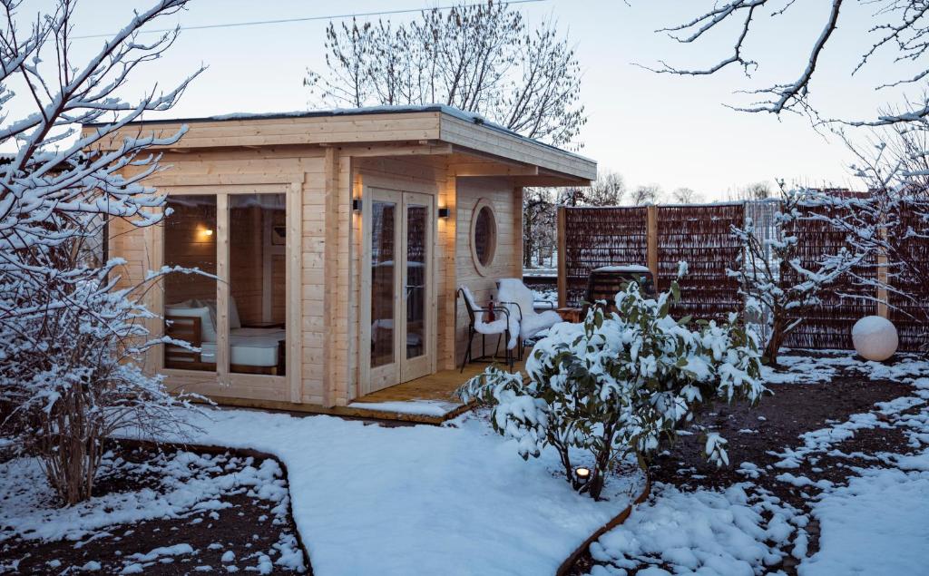 Exklusives Josenhaus mit See- und Alpenblick & Gartensauna v zimě
