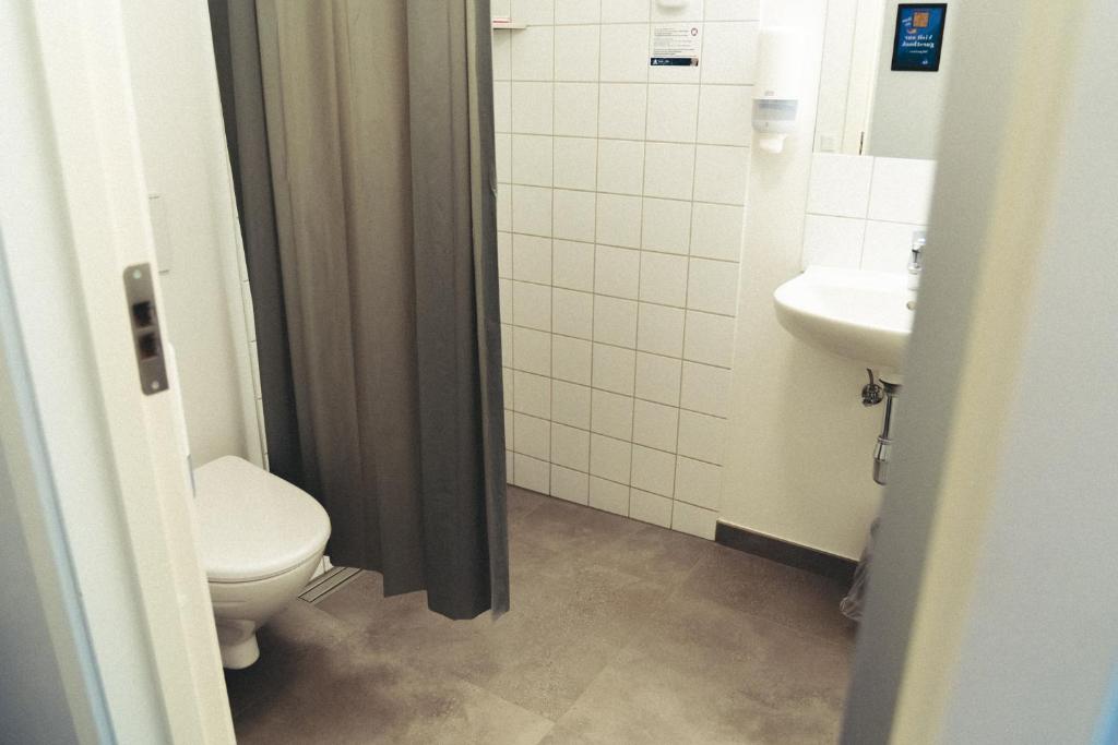 Koupelna v ubytování Danhostel Aarhus City