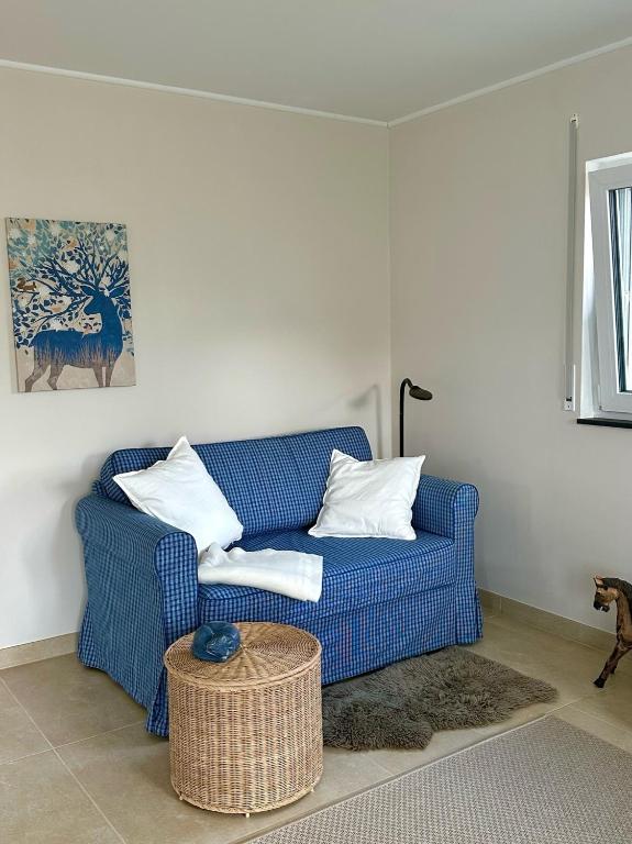 Posezení v ubytování Ferienwohnung IDA