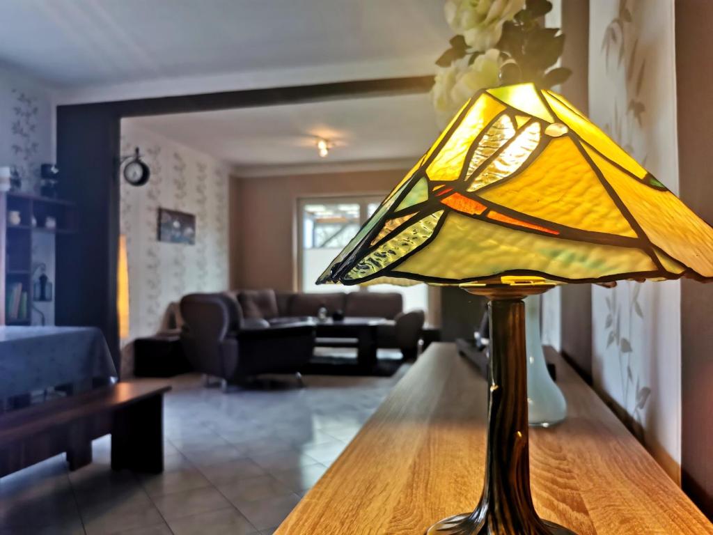 Ein Sitzbereich in der Unterkunft Ferienwohnung Pünter