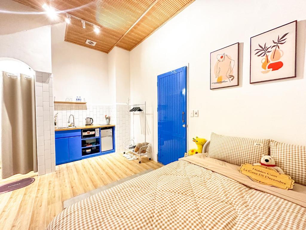 Postel nebo postele na pokoji v ubytování La Casa Di Dicembre - Nguyễn Như Đổ