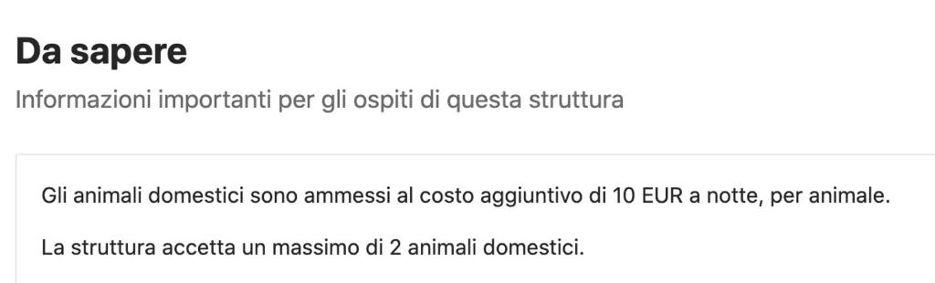 a screenshot of a page of a document at Podere Il Ritorno in Portoferraio