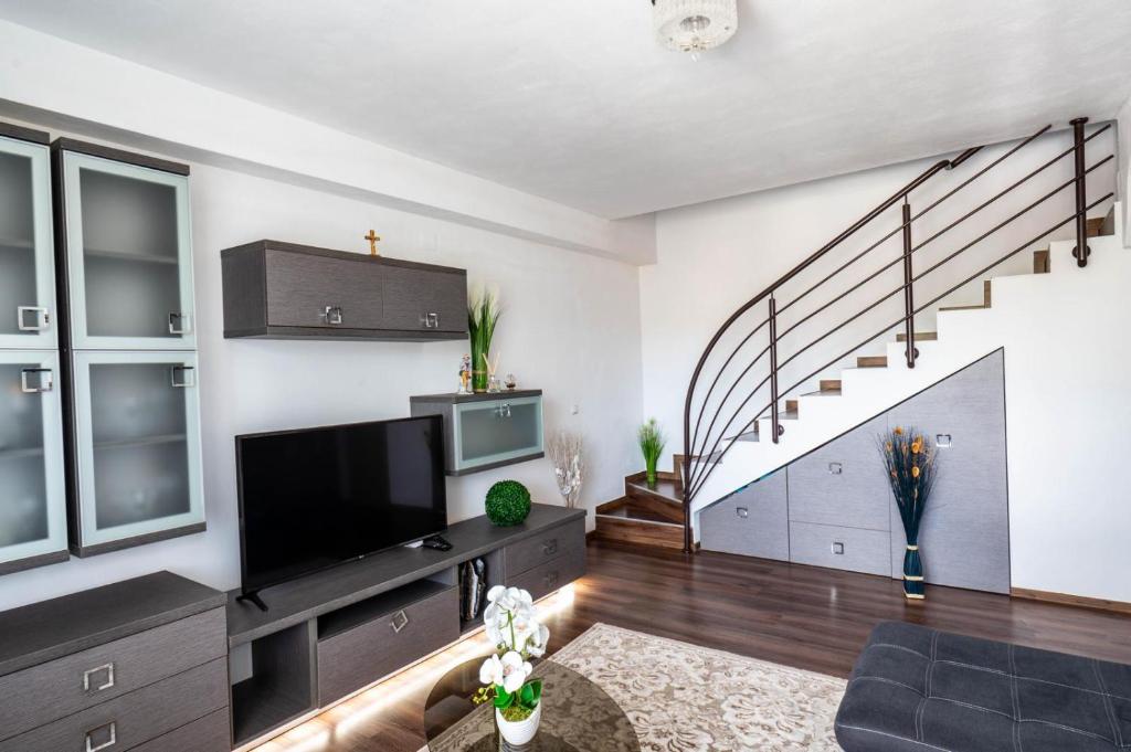 Μια τηλεόραση ή/και κέντρο ψυχαγωγίας στο Apartament Citadel
