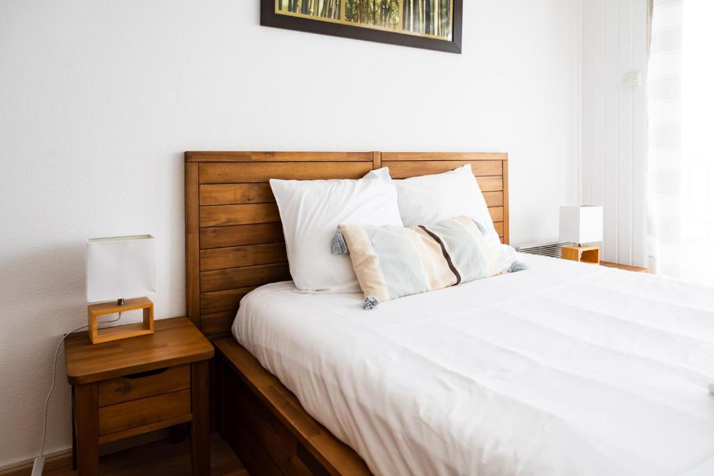 Postel nebo postele na pokoji v ubytování Aiguillon, 4 pers, plage à 5min à pied, parking