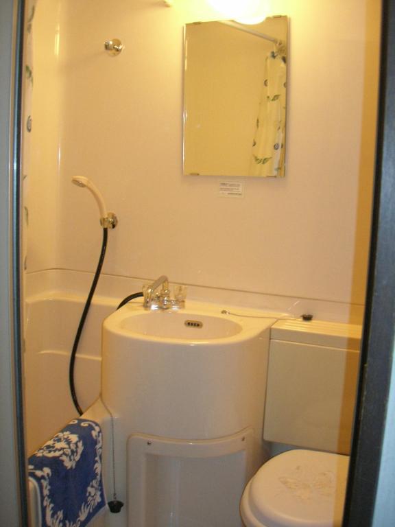 Koupelna v ubytování Hotel Weisser Hof Happei