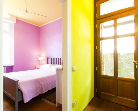 Łóżko lub łóżka w pokoju w obiekcie Apartment Como 54b