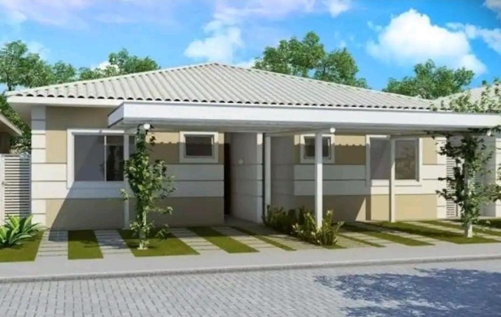 a rendering of a small house at Casa em condominio in Catalão