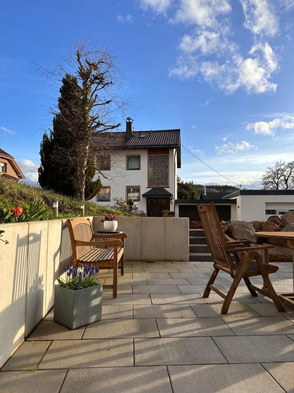 Balkón nebo terasa v ubytování Eifeeloft - Eifel erleben