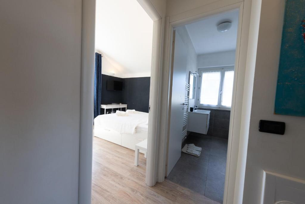 Postel nebo postele na pokoji v ubytování Casa Vecchia Quercia