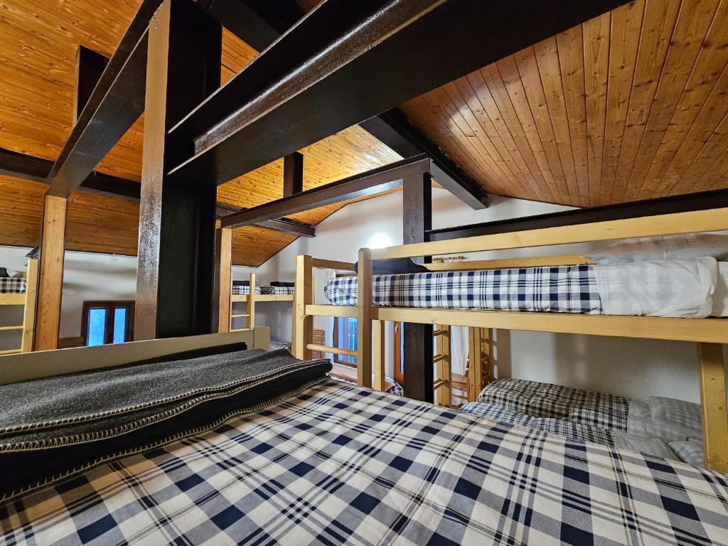 Postel nebo postele na pokoji v ubytování Rifugio Guglielmo e Giovanni Pelizzo