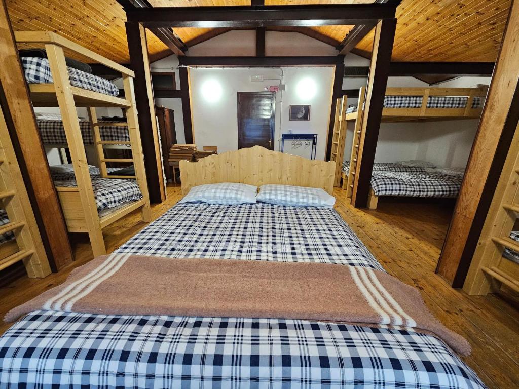 Postel nebo postele na pokoji v ubytování Rifugio Guglielmo e Giovanni Pelizzo