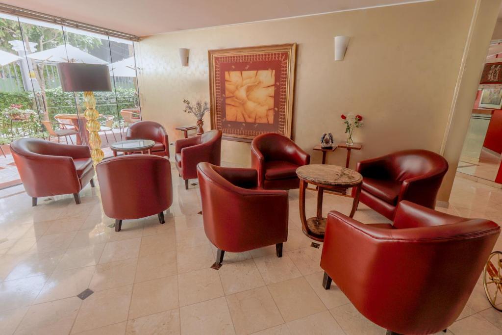 Χώρος καθιστικού στο Hotel Boutique Runcu Miraflores