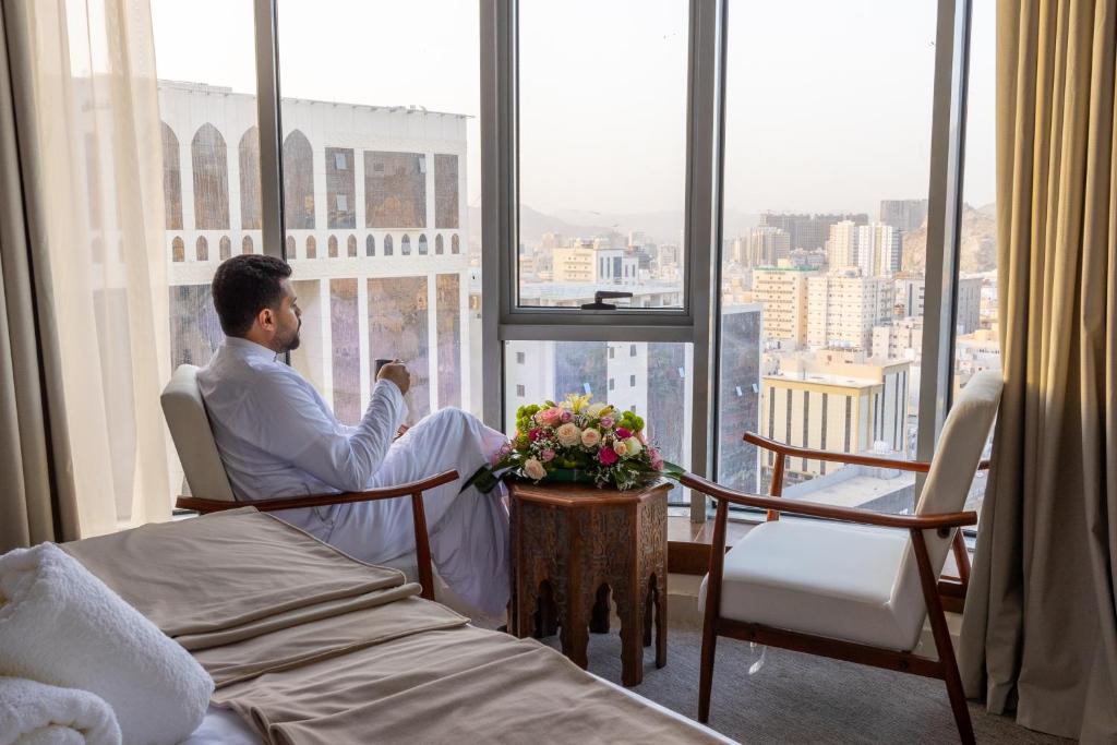Balkón nebo terasa v ubytování Wassad Hotel Makkah فندق وسد مكة