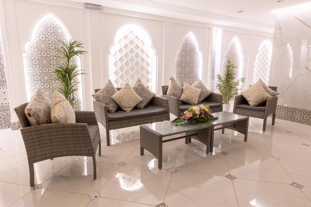 Posezení v ubytování Wassad Hotel Makkah فندق وسد مكة