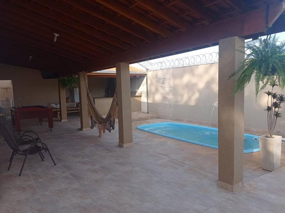 Bazén v ubytování Recanto Olavinho nebo v jeho okolí