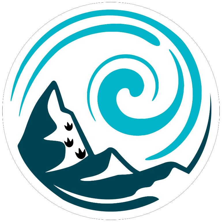 un logotipo de una ola en el océano en HOSTEL BRISAS en Torotoro