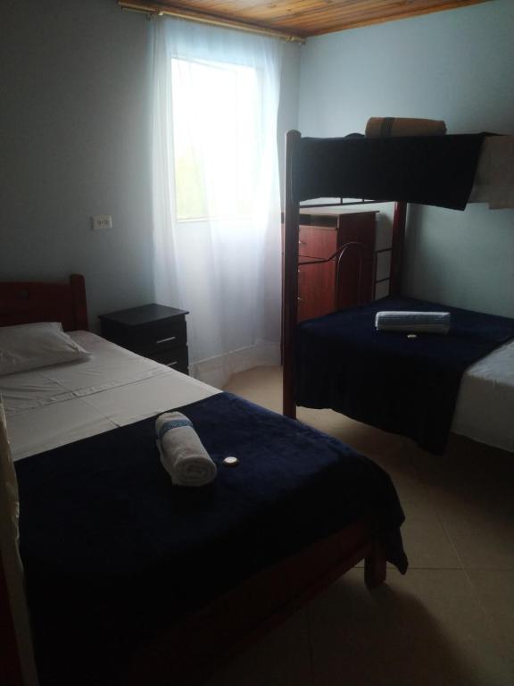 Postel nebo postele na pokoji v ubytování Hotel El Balcon de madera