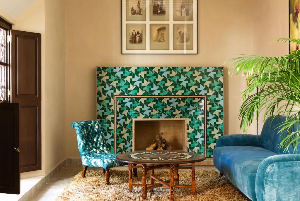 Posezení v ubytování Riad Dar Al Dall - This Time Tomorrow in Marrakech