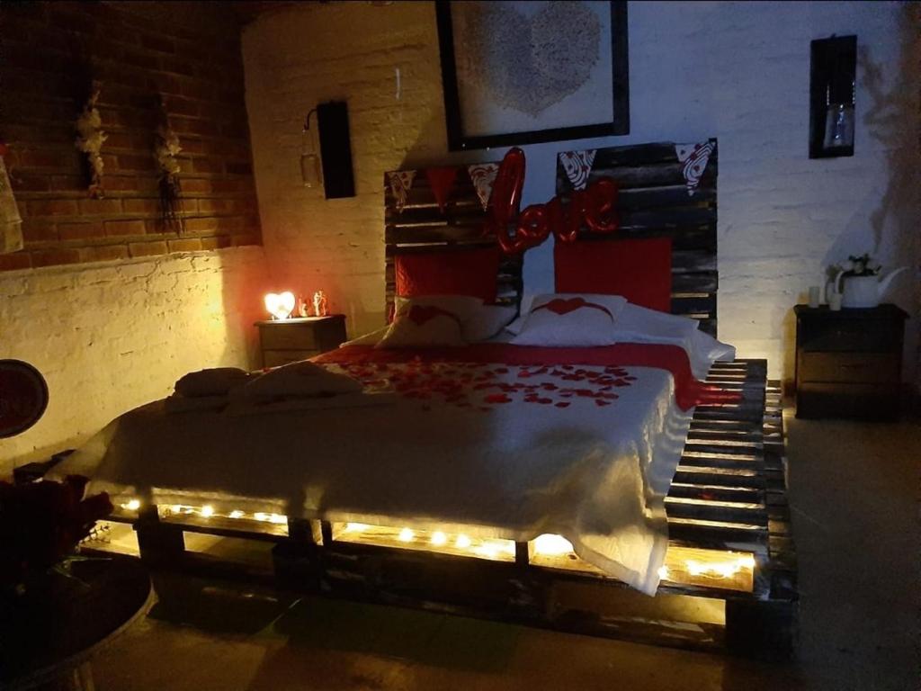 Postel nebo postele na pokoji v ubytování CASA CAMPESTRE VILLA PAULA - Finca