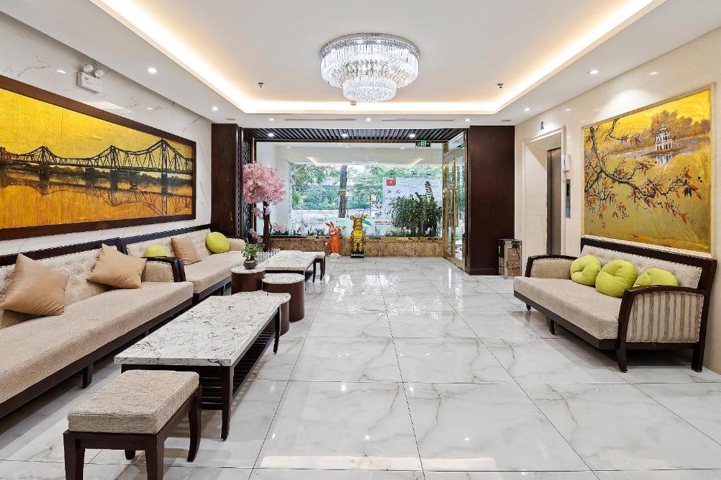 Posezení v ubytování 22Land Residence Hotel & Spa Hanoi