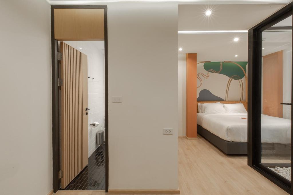 Postel nebo postele na pokoji v ubytování Double B Hostel